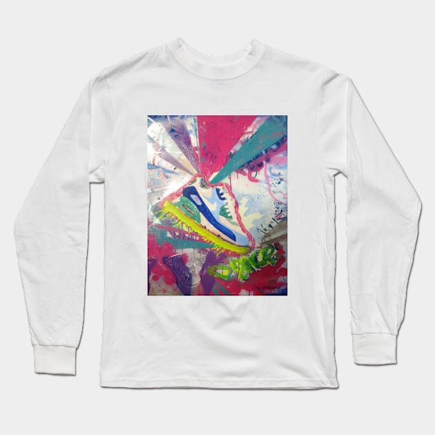 "Colorful Artsy Sneakers" Long Sleeve T-Shirt by Dmitry_Buldakov